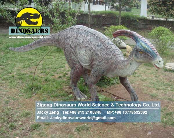 Outdoor playground shopping mall animatronic parasaurolophus DWD002